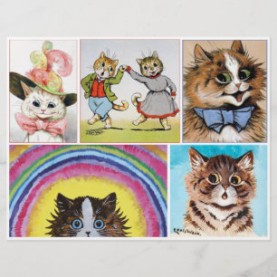 Spaßliebende Katzen von Louis Wain