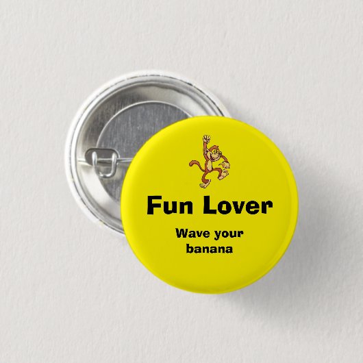 Spaßliebhaber-Button Button (Vorne & Hinten)