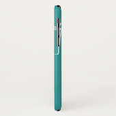 Spaßroboter nannte die aquamarinen u. weißen Case-Mate iPhone hülle (Hinten/Links)