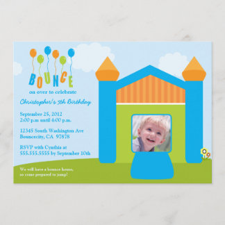 Spaßschlaghausgeburtstags-Party-Fotoeinladung Einladung