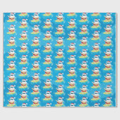 Spaßstrand surfendes geschenkpapier (Flach)