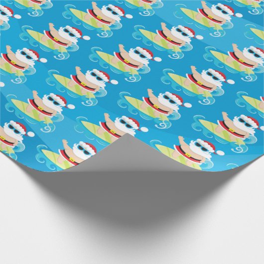Spaßstrand surfendes geschenkpapier (Ecke)