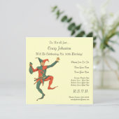 Spaßvogel-Geburtstags-Party Einladung (Stehend Vorderseite)