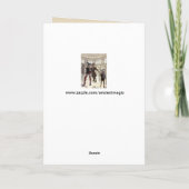 Spaßvögel in der Kostümgrußkarte Karte (Rückseite)