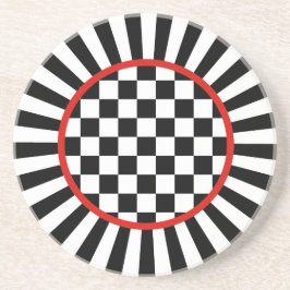 Spaßvogel-Karo-Sandstein-Untersetzer Getränkeuntersetzer