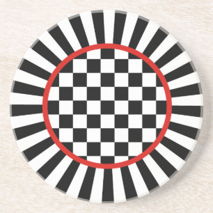 Spaßvogel-Karo-Sandstein-Untersetzer Getränkeuntersetzer