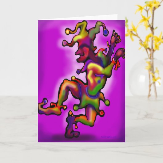 Spaßvogel Karte (Gelbe Blume)