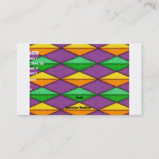 Spaßvogel-Karte Visitenkarte (Vorderseite)