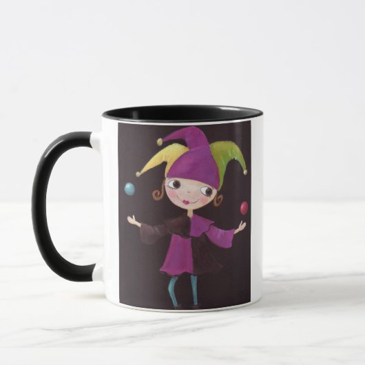 Spaßvogel-Mädchen-Tasse Tasse (Links)