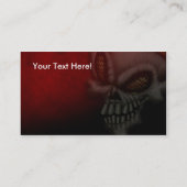 Spaßvogel-Schädel-Visitenkarte Visitenkarte (Rückseite)