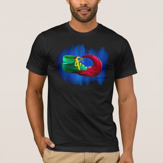 Spaßvogel-Schuh-T - Shirt (Vorderseite)
