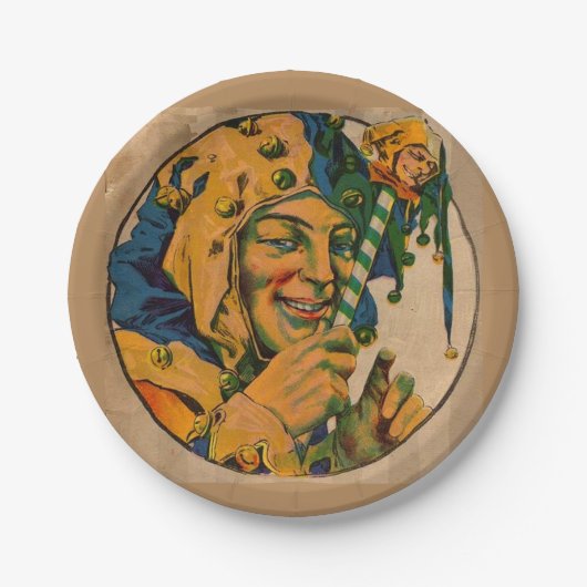 Spaßvogel von den zwanziger Jahren Pappteller (Vorderseite)