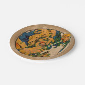 Spaßvogel von den zwanziger Jahren Pappteller (Schrägansicht)