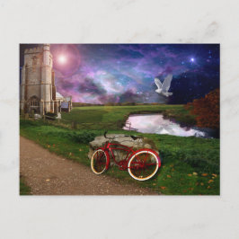 Spät für Abend Gebet. Postkarte