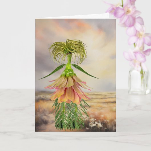 Spät für Holz Karte (Orchidee)