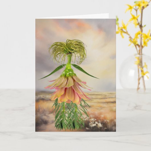 Spät für Holz Karte (Gelbe Blume)