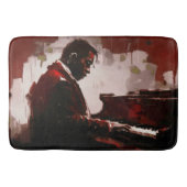Spätabend-Bar-Pianist Badematte (Vorderseite)