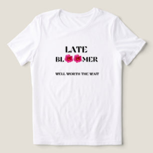 SPÄTBLÜHER Damen FLORAL ROSA WEIß GÄRTNERIN Tri-Blend Shirt