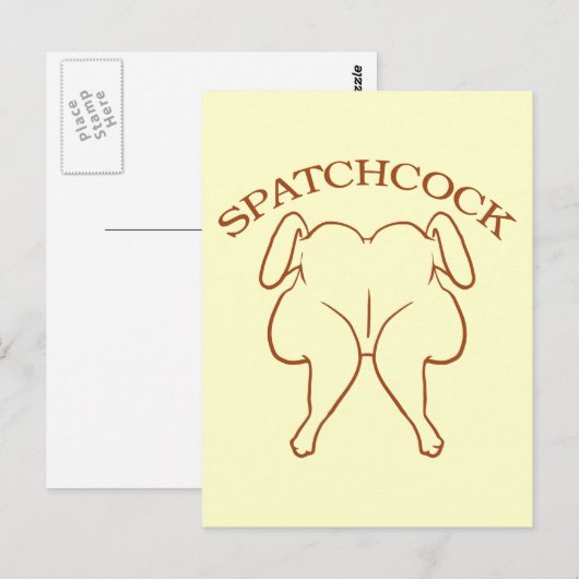 Spatchcock Chicken Postkarte (Vorne/Hinten)
