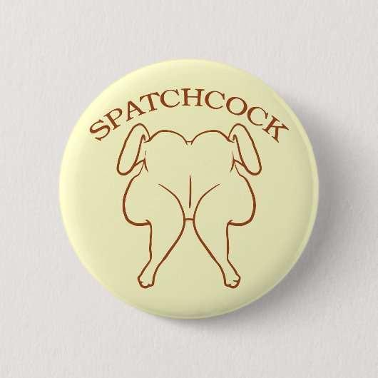 Spatchcock Huhn Button (Vorderseite)