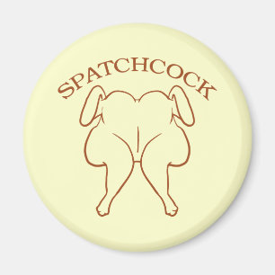 Spatchcock Huhn Magnet