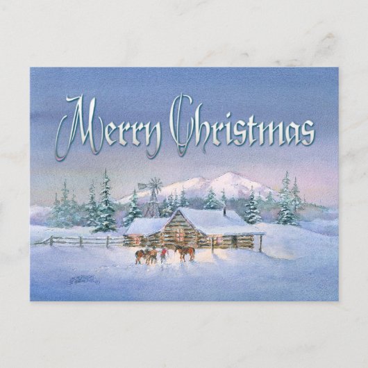 SPÄTE ABENDS-ANKUNFT durch SHARON SHARPE Postkarte (Vorderseite)