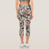 Späte Herbstfarben Capri Leggings (Rückseite)