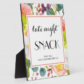 Späte Nacht Snack Blumenstrauß Tabletop Fotoplatte (Seite)