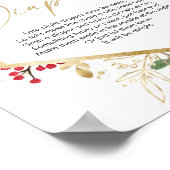 Späte Nacht Windeln Baby Dusche Weihnachten Poster (Ecke)