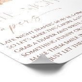 Späte Nacht Windeln boho Herbst Blumenkohl Poster (Ecke)