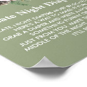 Späte Nacht Windeln Winterbaby in Blüte Poster (Ecke)