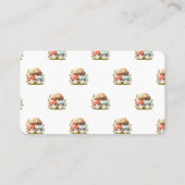 Späte Nachtdiapers Mushroom Message Baby Dusche Platzkarte (Rückseite)