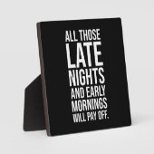 Späte Nächte Früh Morgen - Hustel, Erfolg Fotoplatte (Vorderseite)