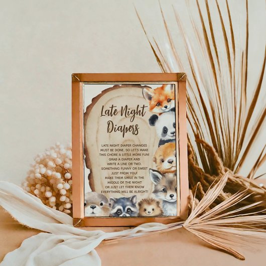 Späte Nachttaucher Baby Duschgel Spielzeichen Poster