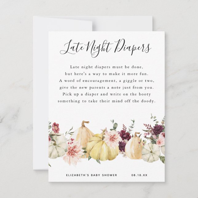 Späte Nachttaucher | Baby Showspiel (Vorderseite)