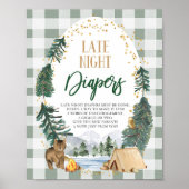 Späte Nachttaucher Babyduschsignatur Poster (Vorne)