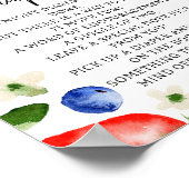 Späte Nachttaucher Berry Baby Dusche Poster (Ecke)