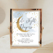 Späte Nachttaucher Blue Gold Moon Baby Showspiel