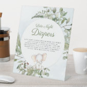 Späte Nachttaucher Boy Elephant Baby Duschzeichen Sockelschild (In Situ)