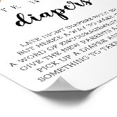 Späte Nachttaucher Dackel Wasserfarbzeichen Poster (Ecke)