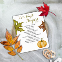 Späte Nachttaucher fallen Pumpkin Baby Showgame