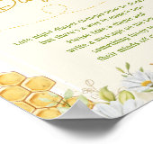 Späte Nachttaucher Gedanken Hummel Baby Dusche Poster (Ecke)