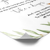 Späte Nachttaucher Hirschbrause Baby Duschzeichen Poster (Ecke)