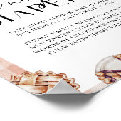 Späte Nachttaucher Kleine Süsse Pie Baby Dusche Poster (Ecke)