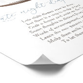 Späte Nachttaucher signieren Nautical Baby Dusche Poster (Ecke)