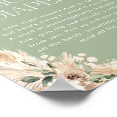 Späte Nachttaucher signieren | Sage Green Baby Dus Poster (Ecke)