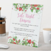 Späte Nachttaucher | Strawberry Berry Sweet Sockelschild (In Situ)