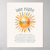 Späte Nachttaucher Sun Baby Duschgame Poster (Vorne)