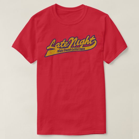 Spate Night David Letterman T-Shirt (Design vorne)
