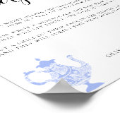 Späte Night Diapers Baby Tee China Blauer weiße Sp Poster (Ecke)